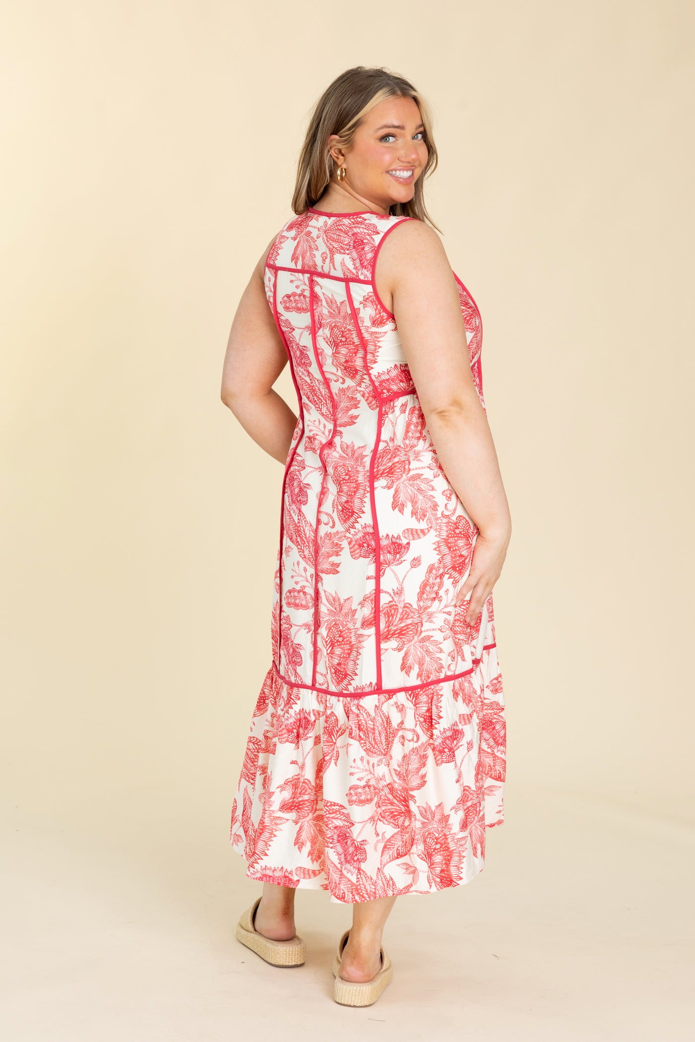 fuchsia floral midi dress Hyacinth House Navy & Fuchsia Floral Cisco Maxi Dress Navy and Fuschia Floral / M