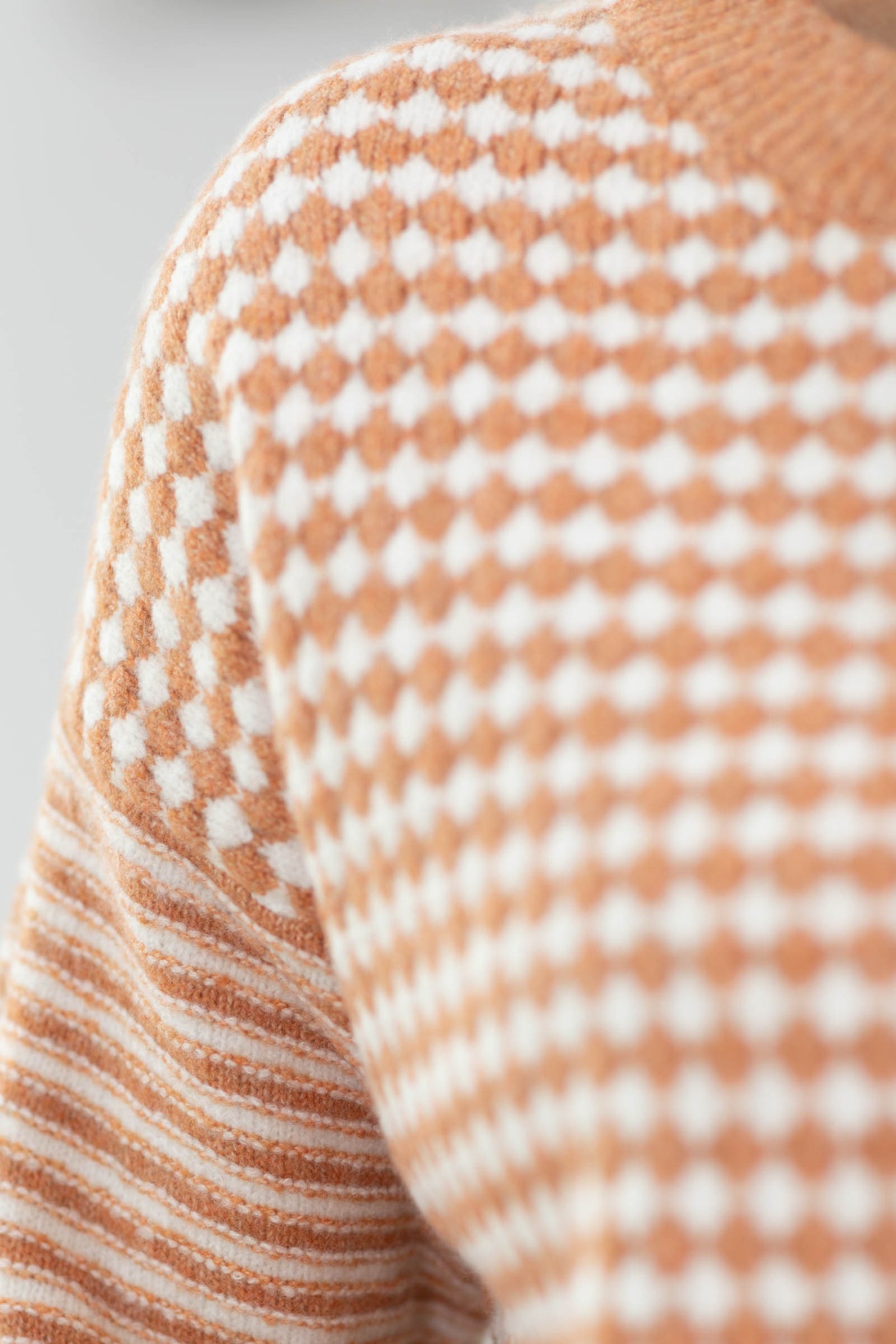 Staccato Terracotta Checker Print Sweater