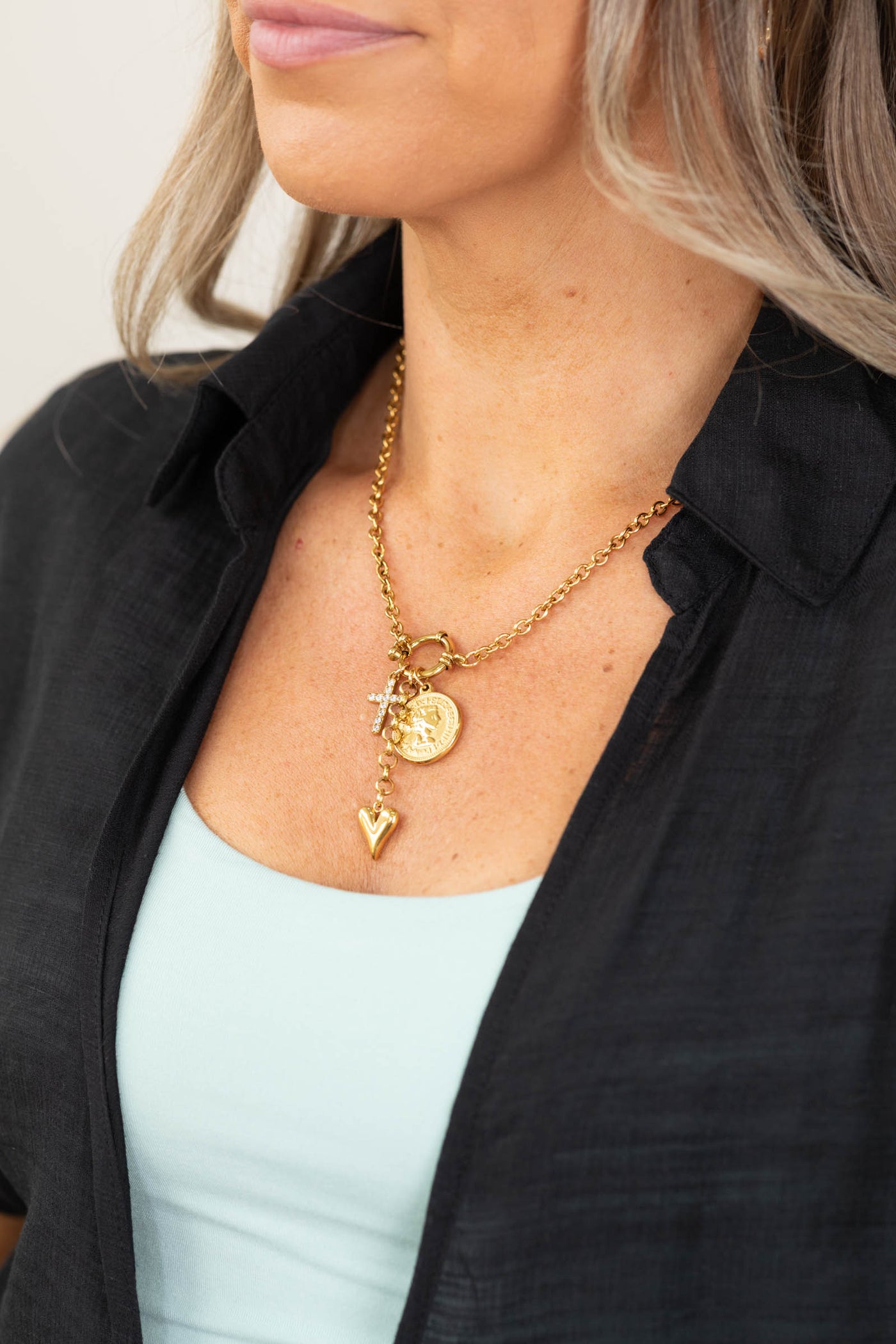 Faith & Fortune Charm Chain Necklace