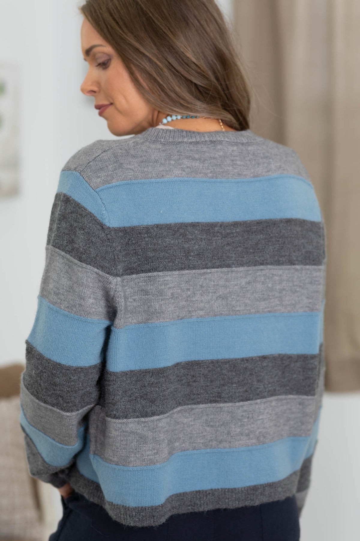 Bold Striped Button Up Cardigans