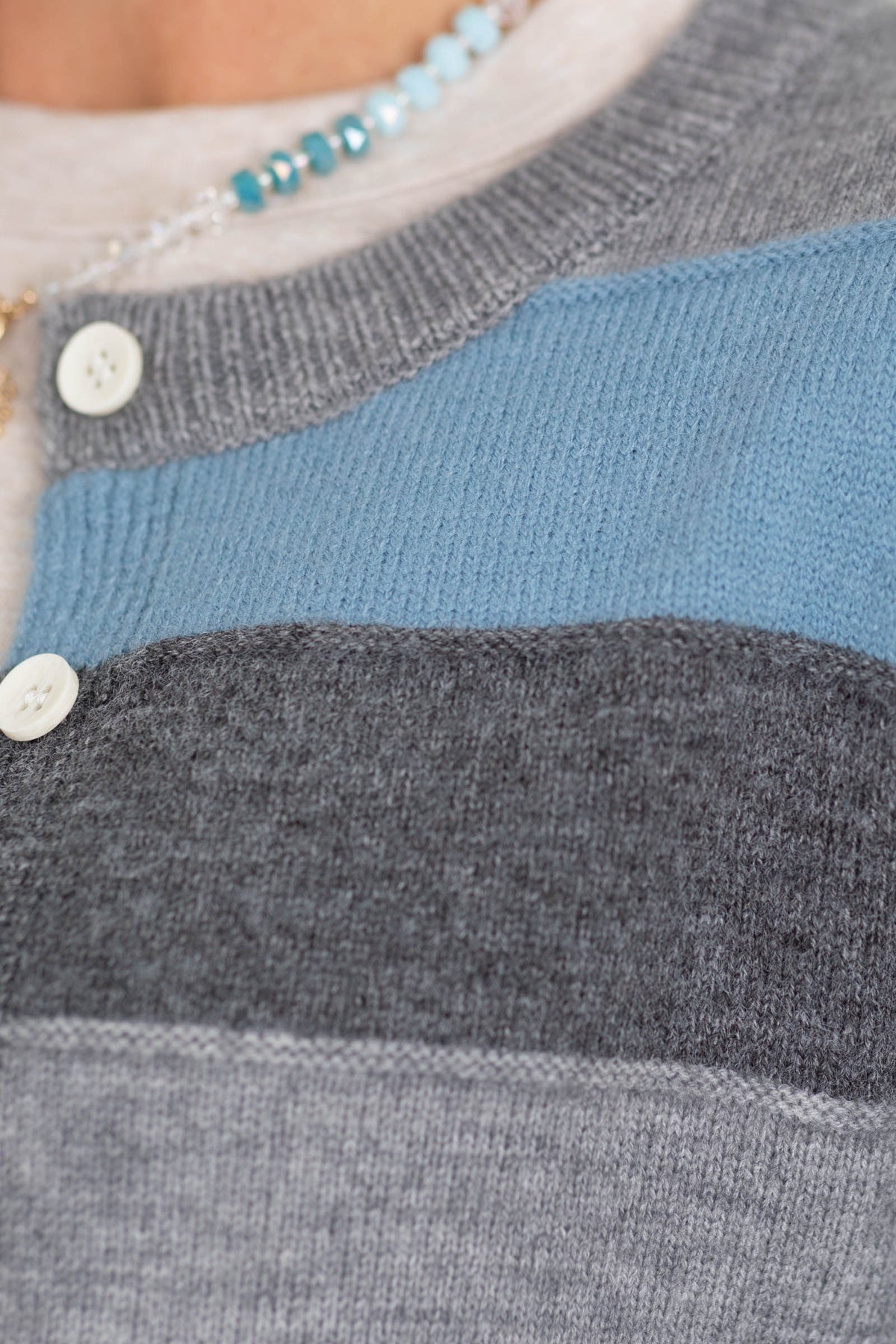 Bold Striped Button Up Cardigans