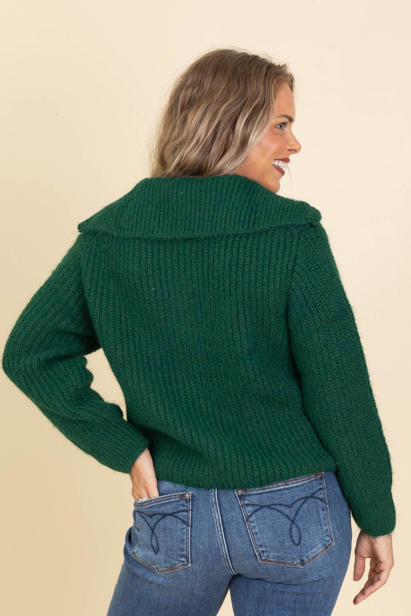 Funnel Neck Full Zip Sweaters