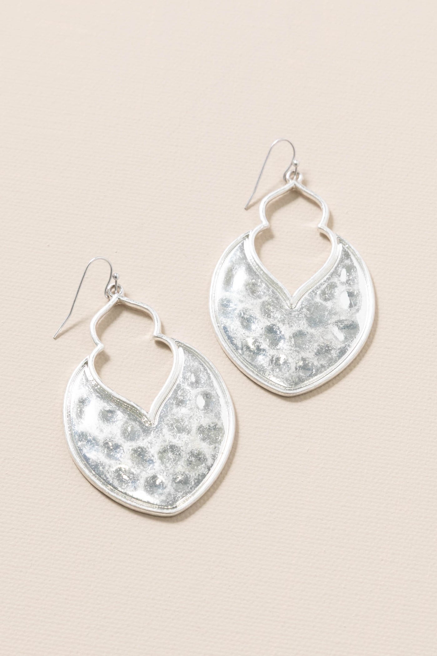 Geometric Hammered Earrings