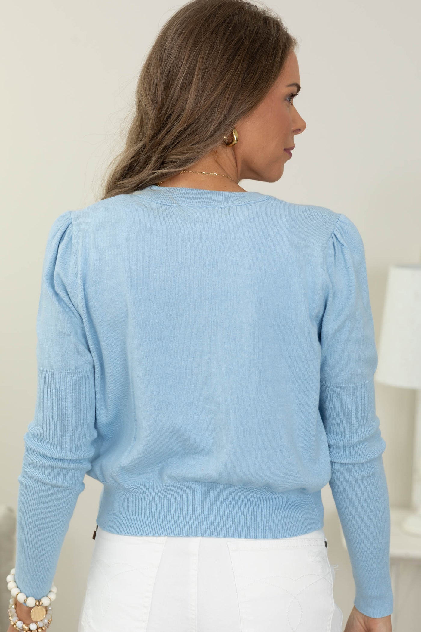 Cotierra Cotton Cashmere Button Cardigan