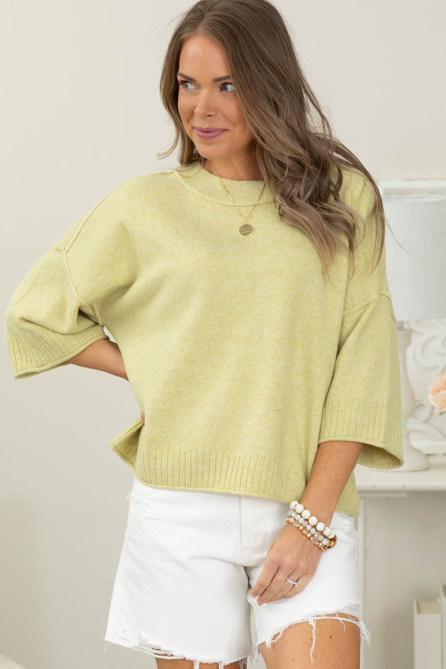 Cotierra Oversized Short Sleeve Sweater