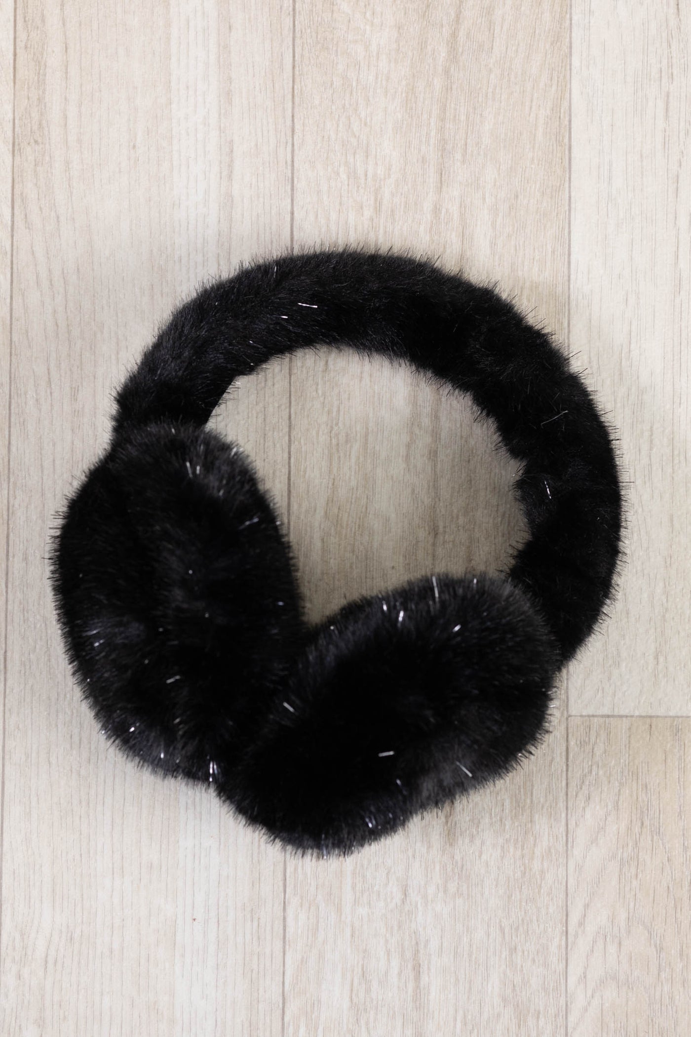 Black Faux Fur Earmuffs