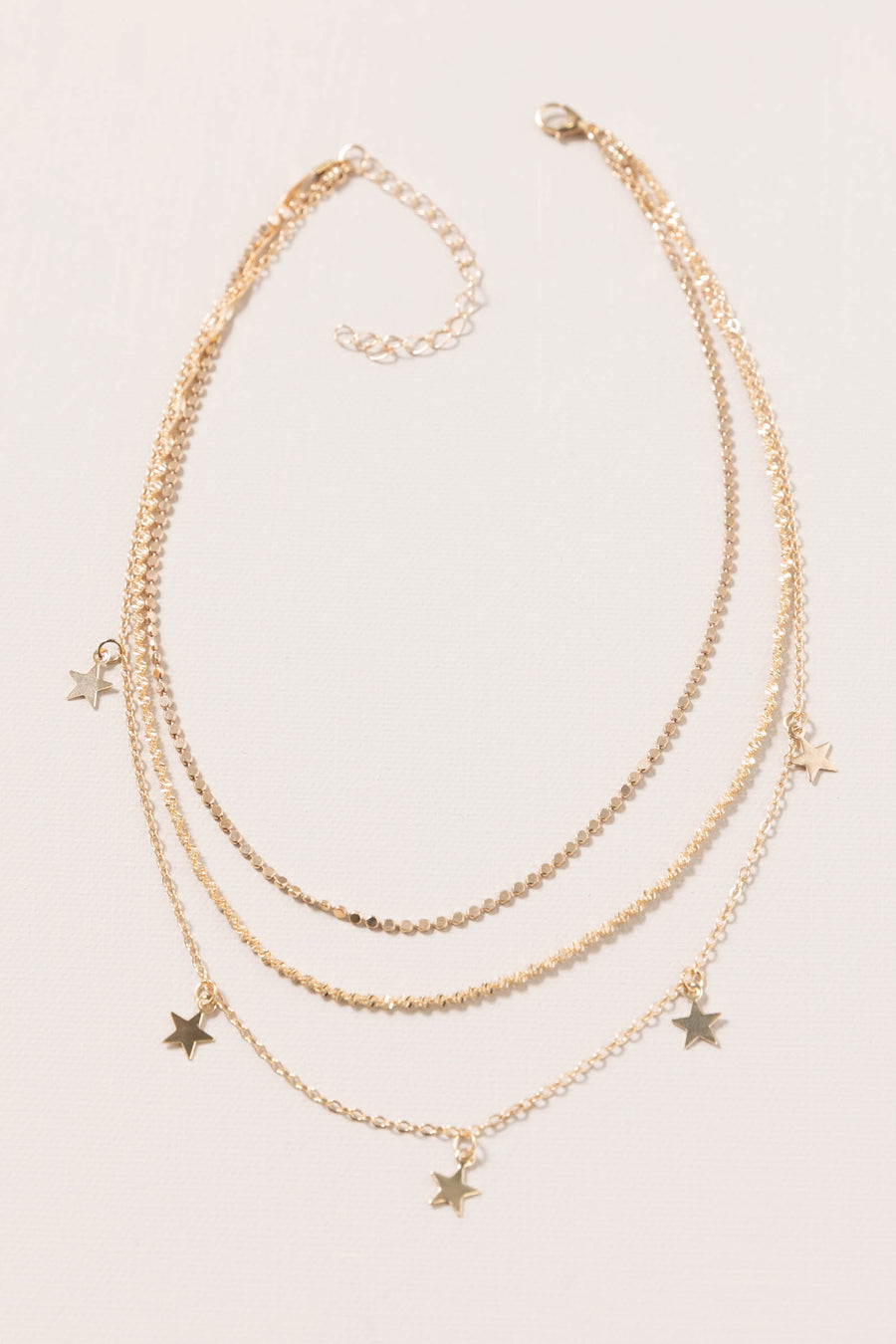 Gold Star Layered Necklace