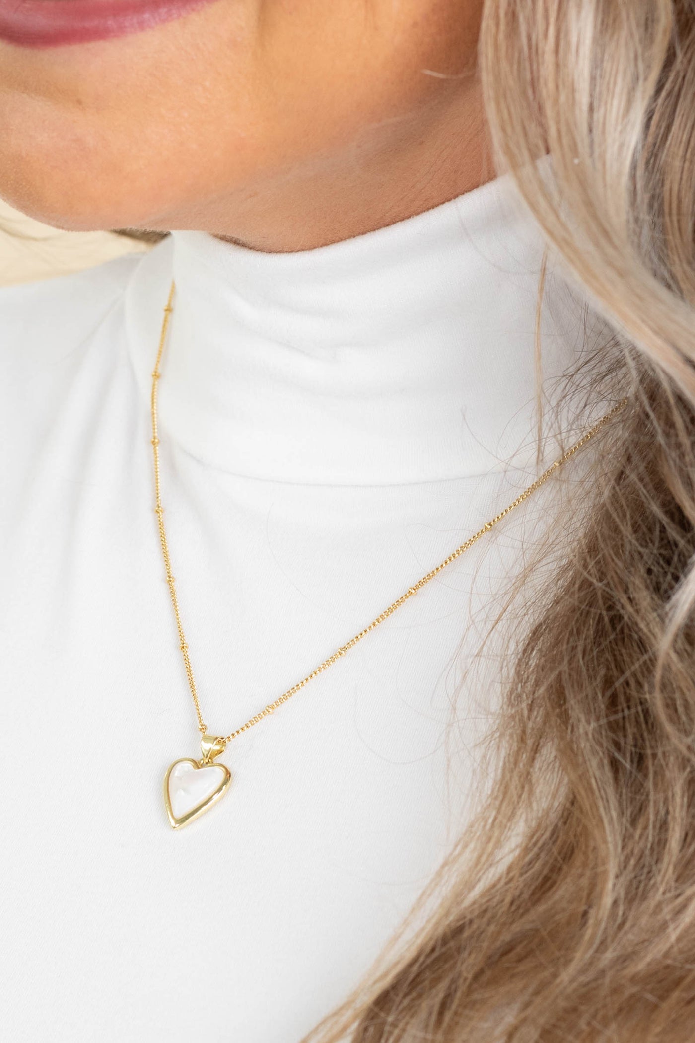 Opal Heart Necklaces