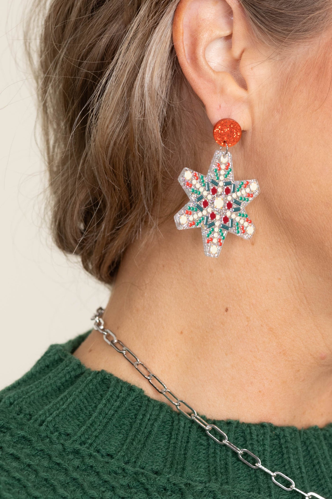 Christmas Snowflake Earrings