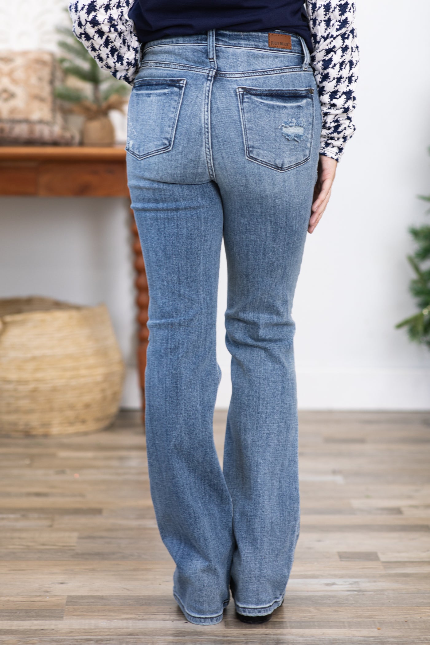 Judy Blue Bootcut Jeans With Light Distressing