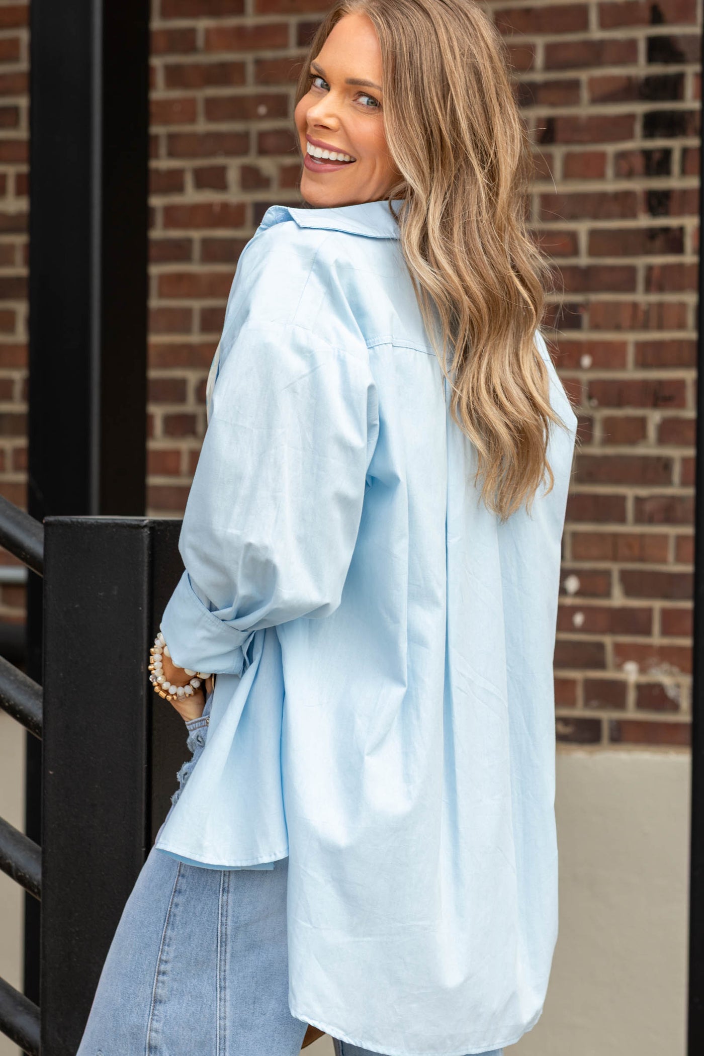 Oversized Button Down Boyfriend Shirts- 100% Cotton