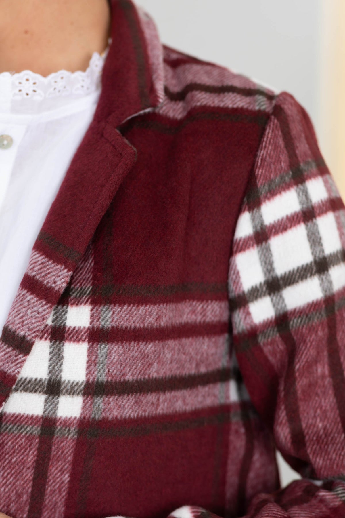 Plaid Coat With Pockets