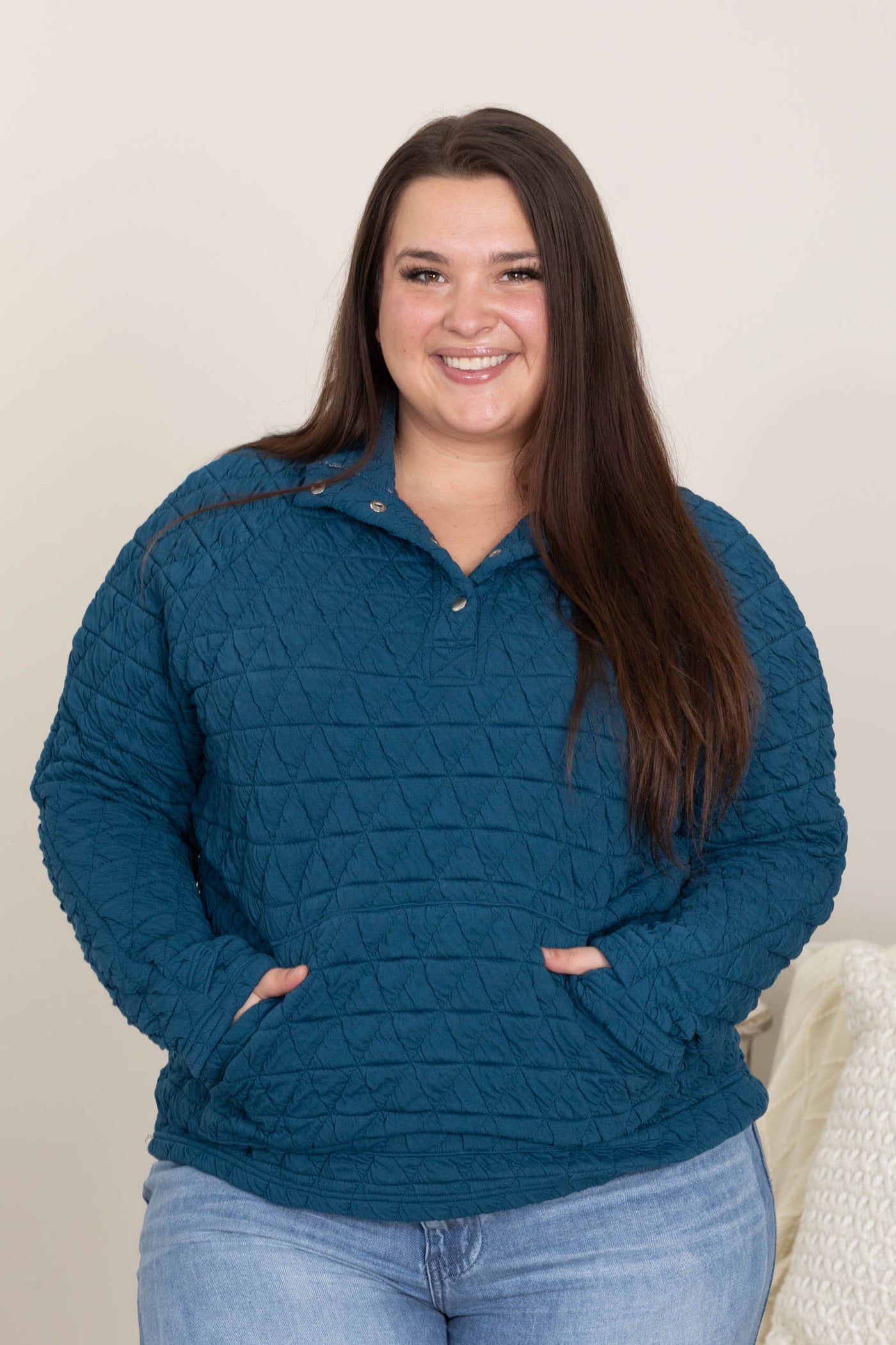 Happy Days Quilted Pullover by Filly Flair