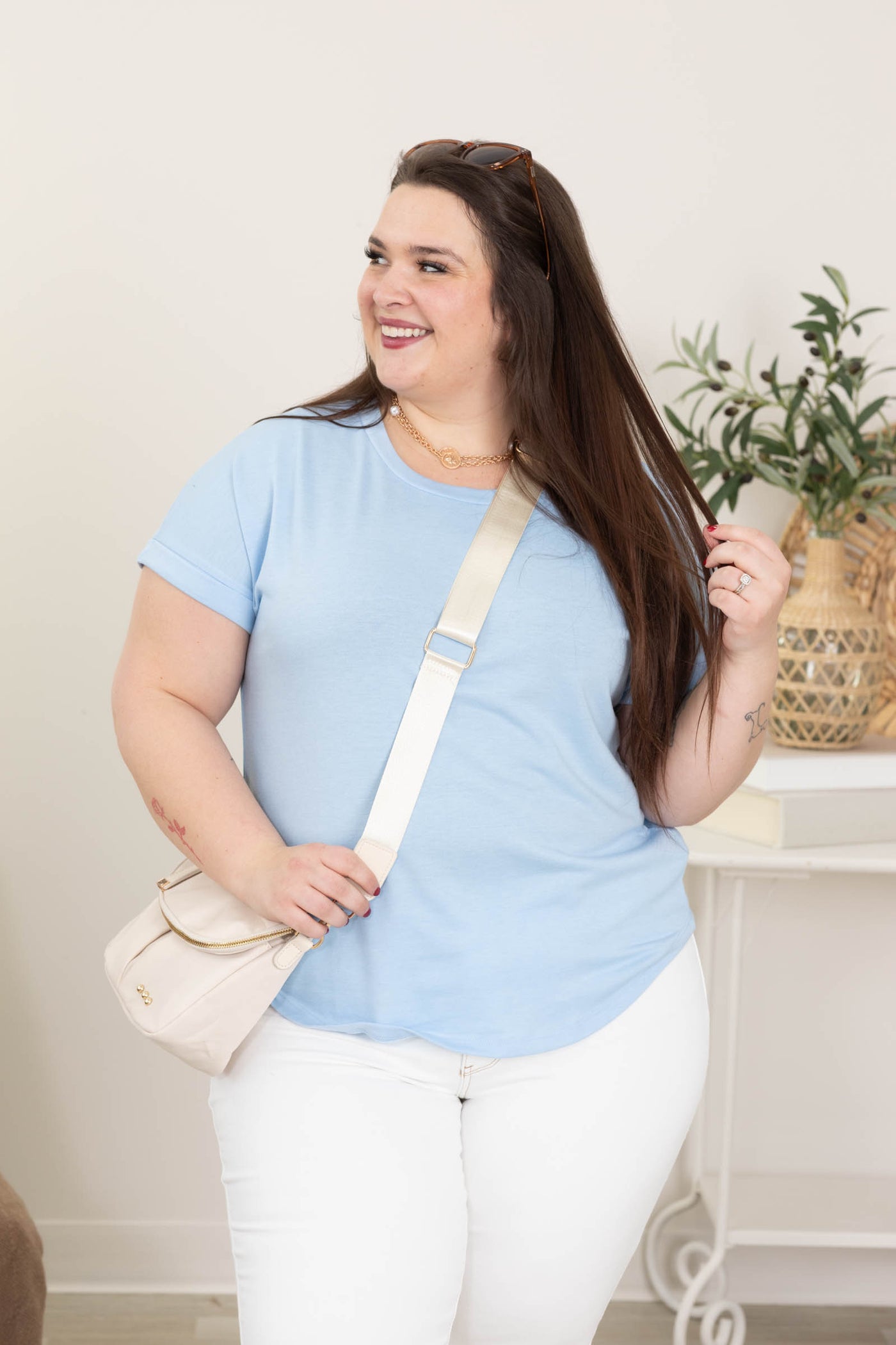 Solid Everyday Terry Knit Tops