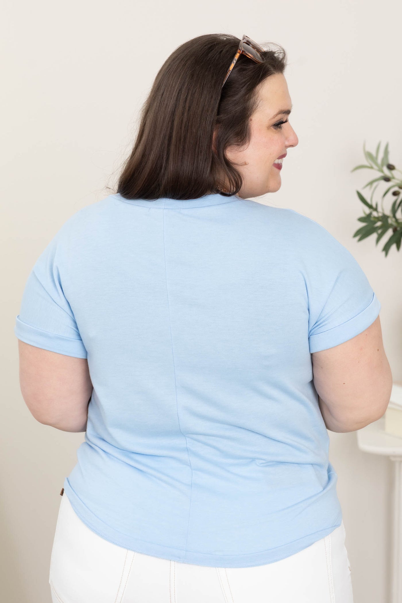 Solid Everyday Terry Knit Tops