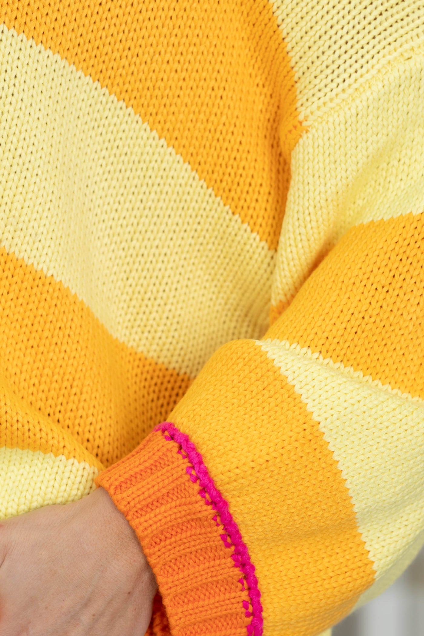 Striped Sweater Ribber Ribbed Sunset Stripe Sweater · Filly Flair