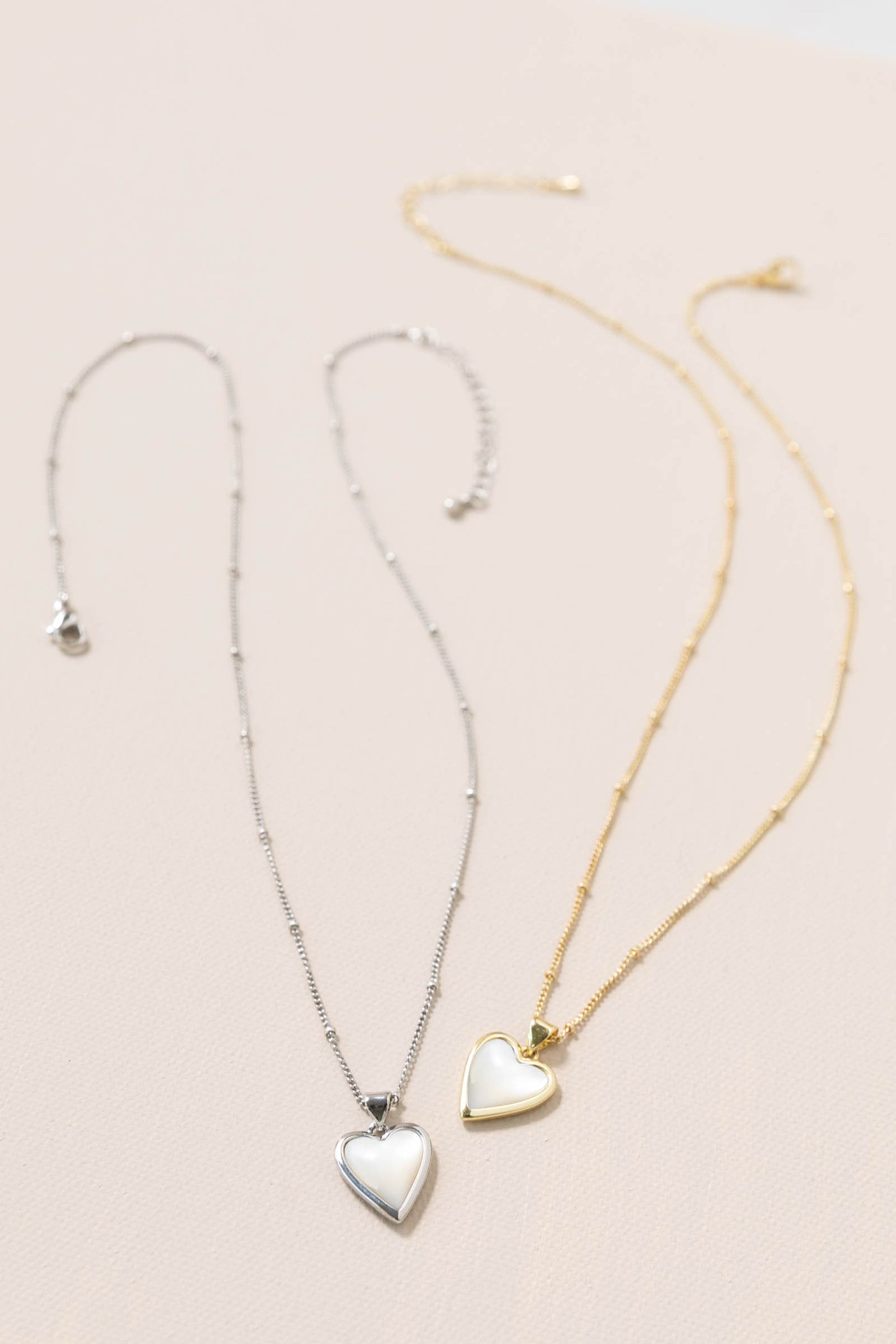 Opal Heart Necklaces