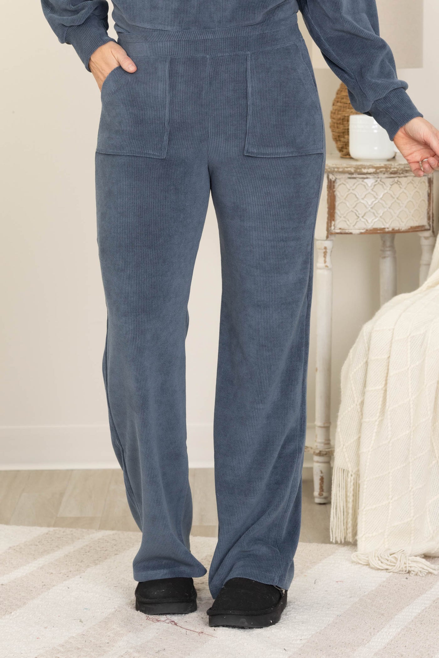 Wide Leg Corduroy Pants