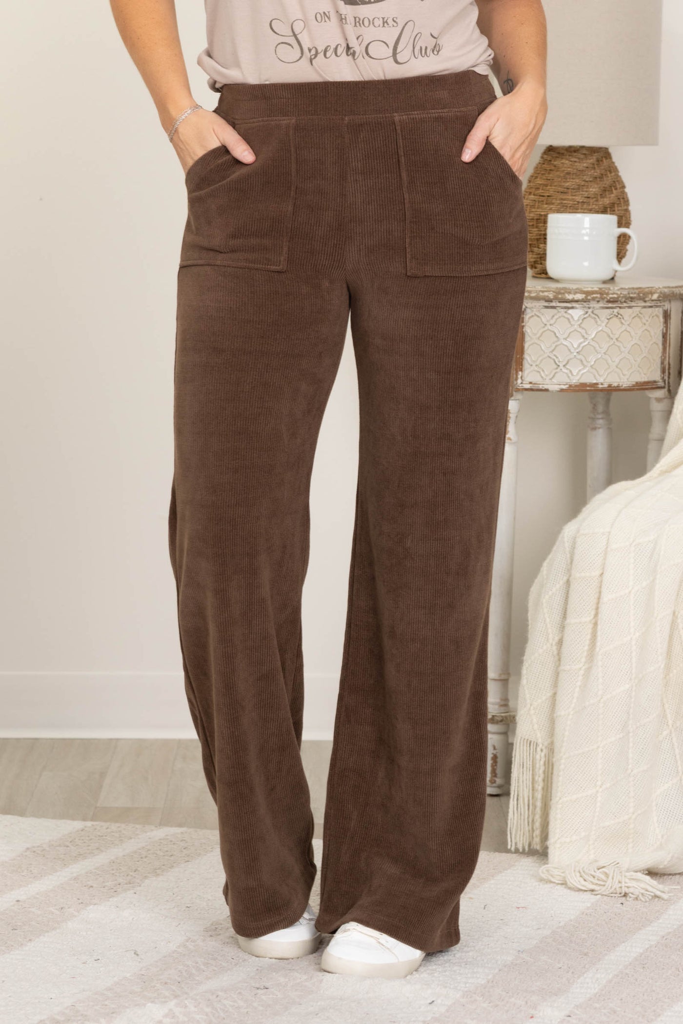 Wide Leg Corduroy Pants