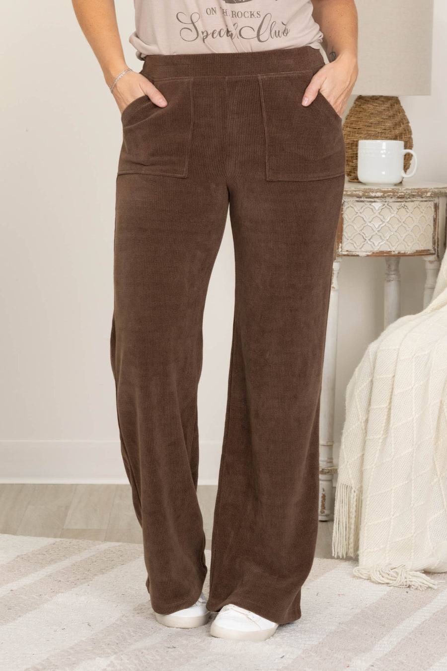 Wide Leg Corduroy Pants