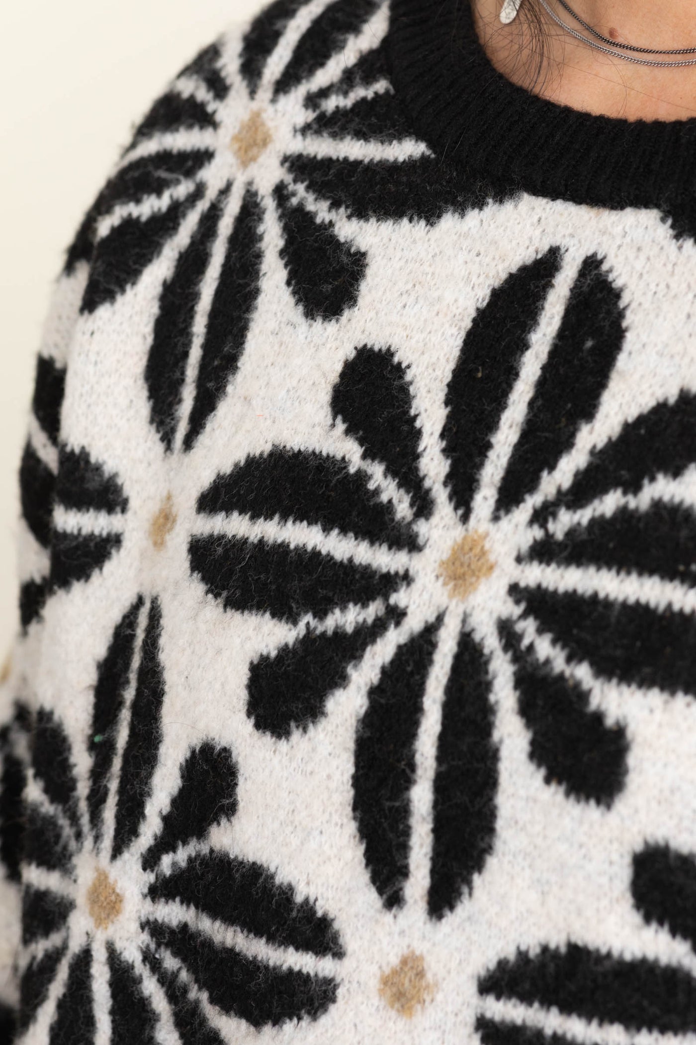 Flower Pattern Sweaters