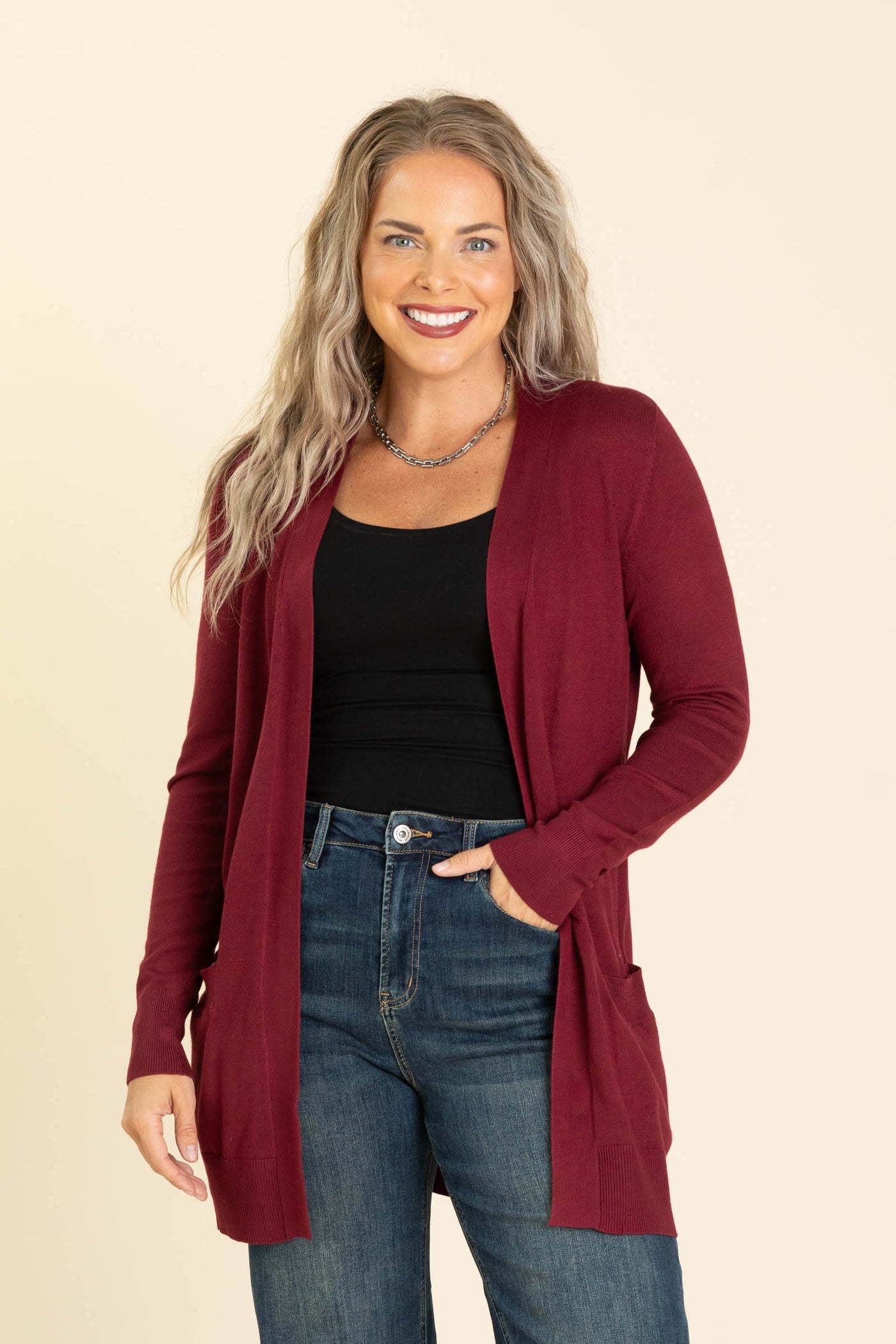 Lightweight Mid Length Cardigan