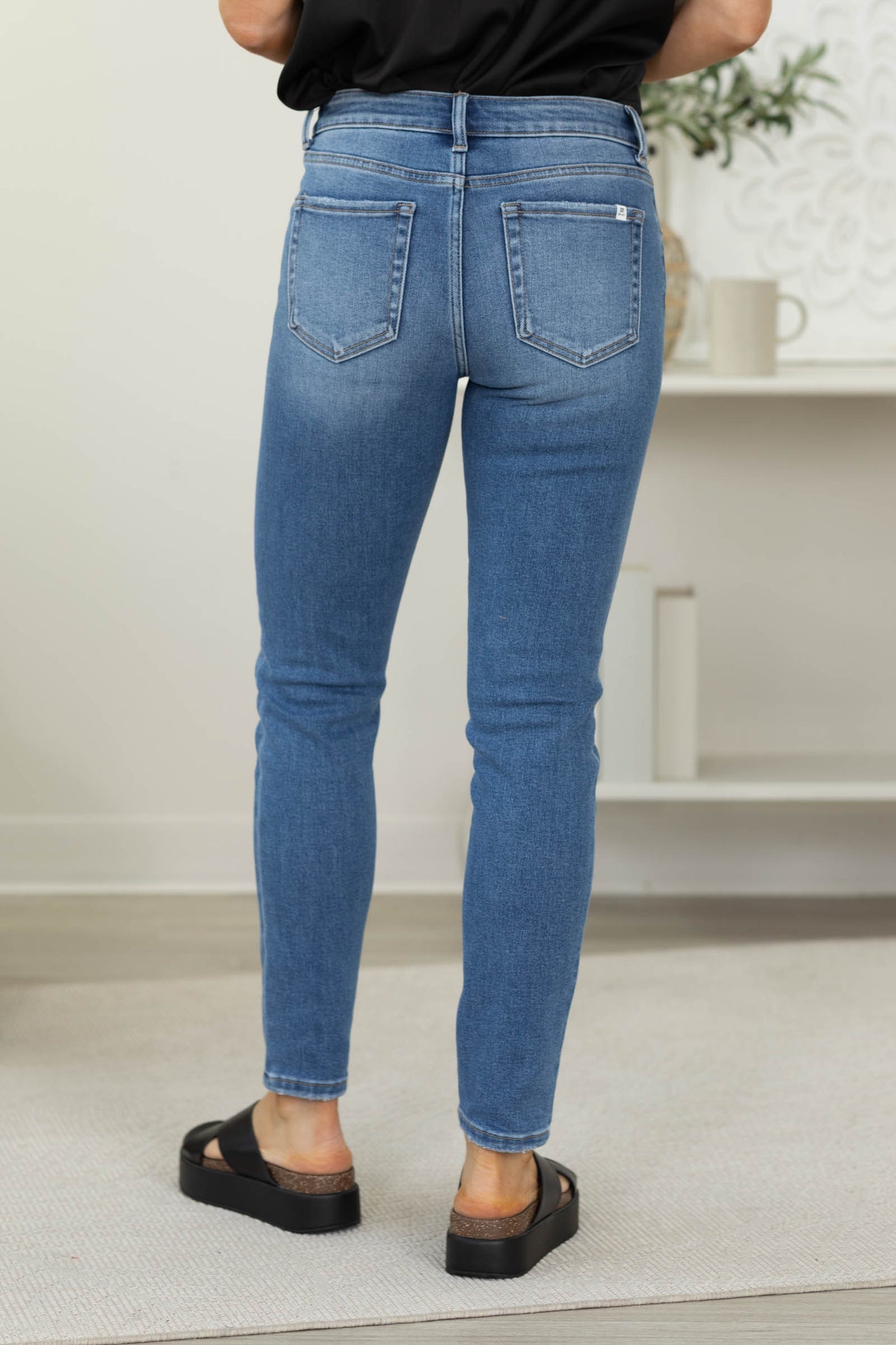 J21 Medium Wash Mid Rise Ankle Skinny Jean