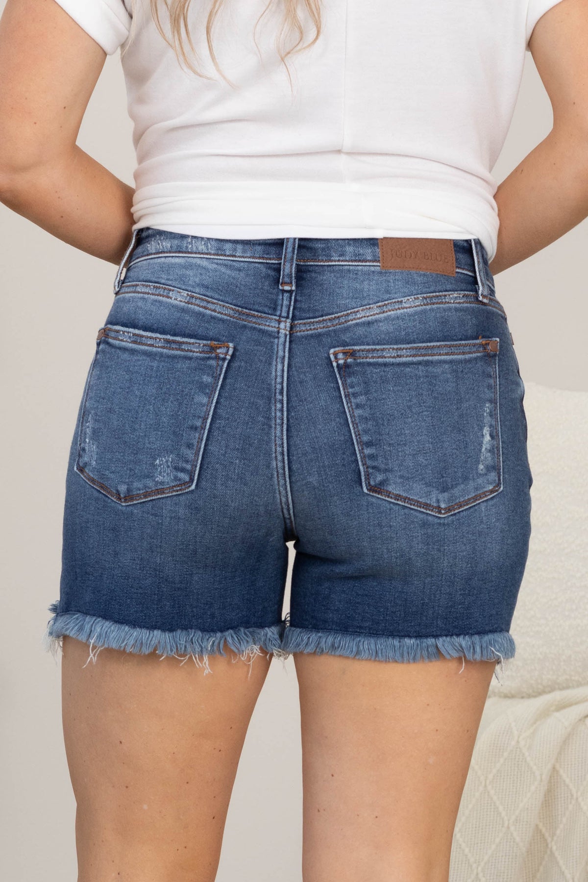 Button Dad Short Judy Blue 2 Button Dad Shorts With Distress · Filly Flair