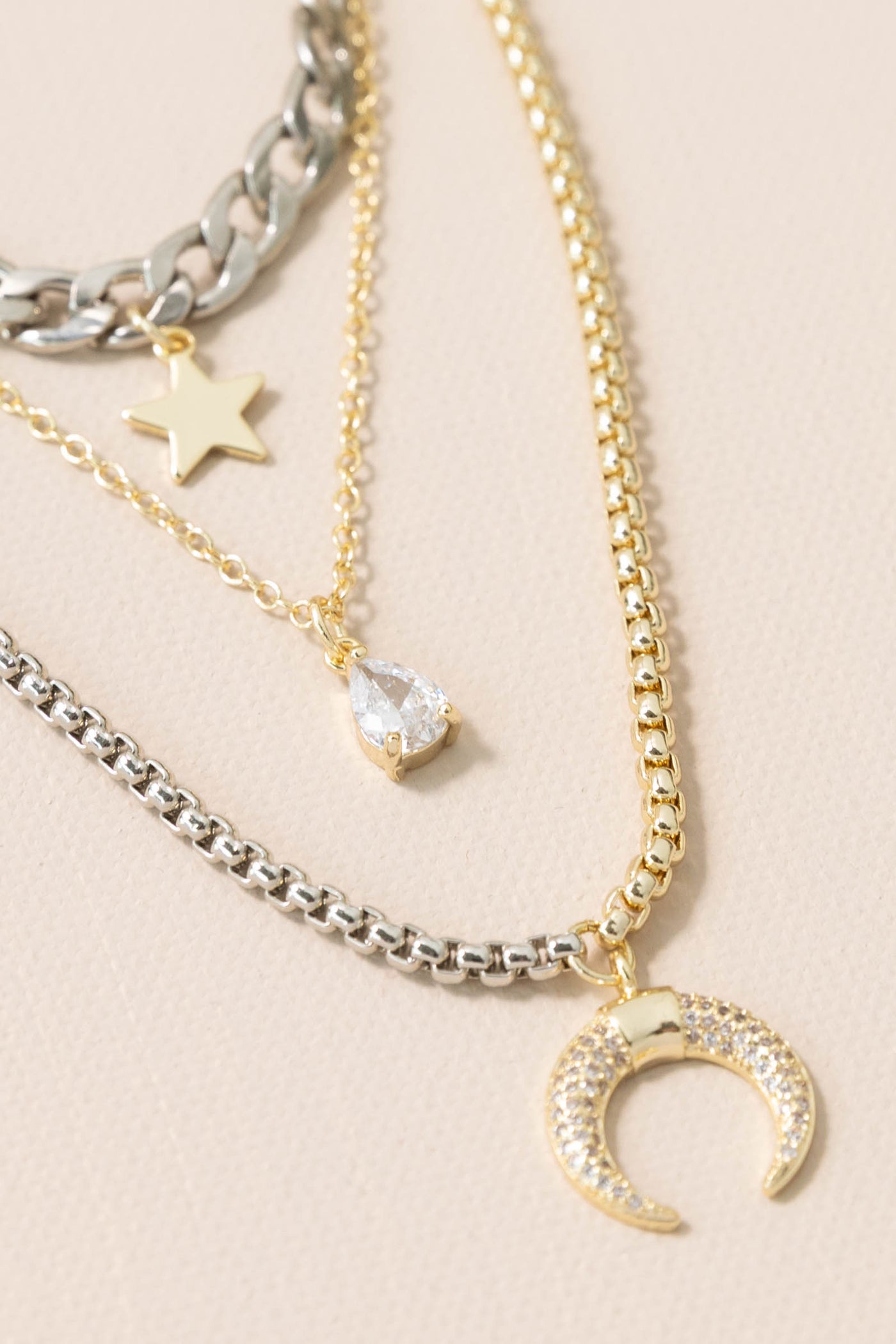 Lunar Glow Layer Necklace