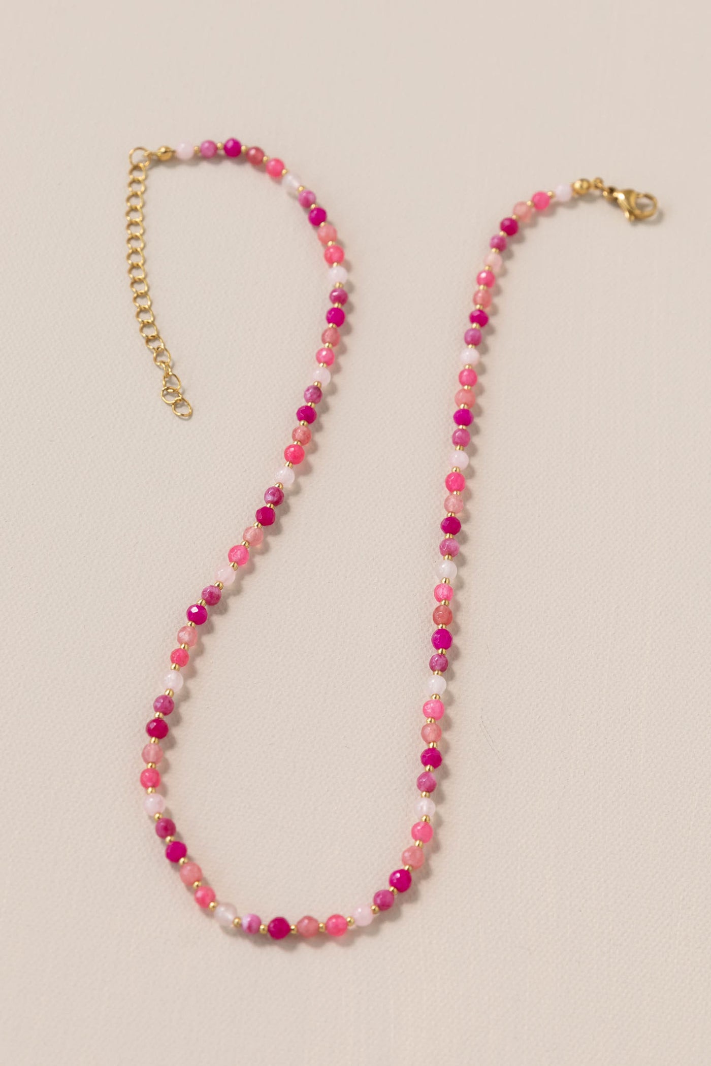 Candy Bead Dainty Gemstone Necklace
