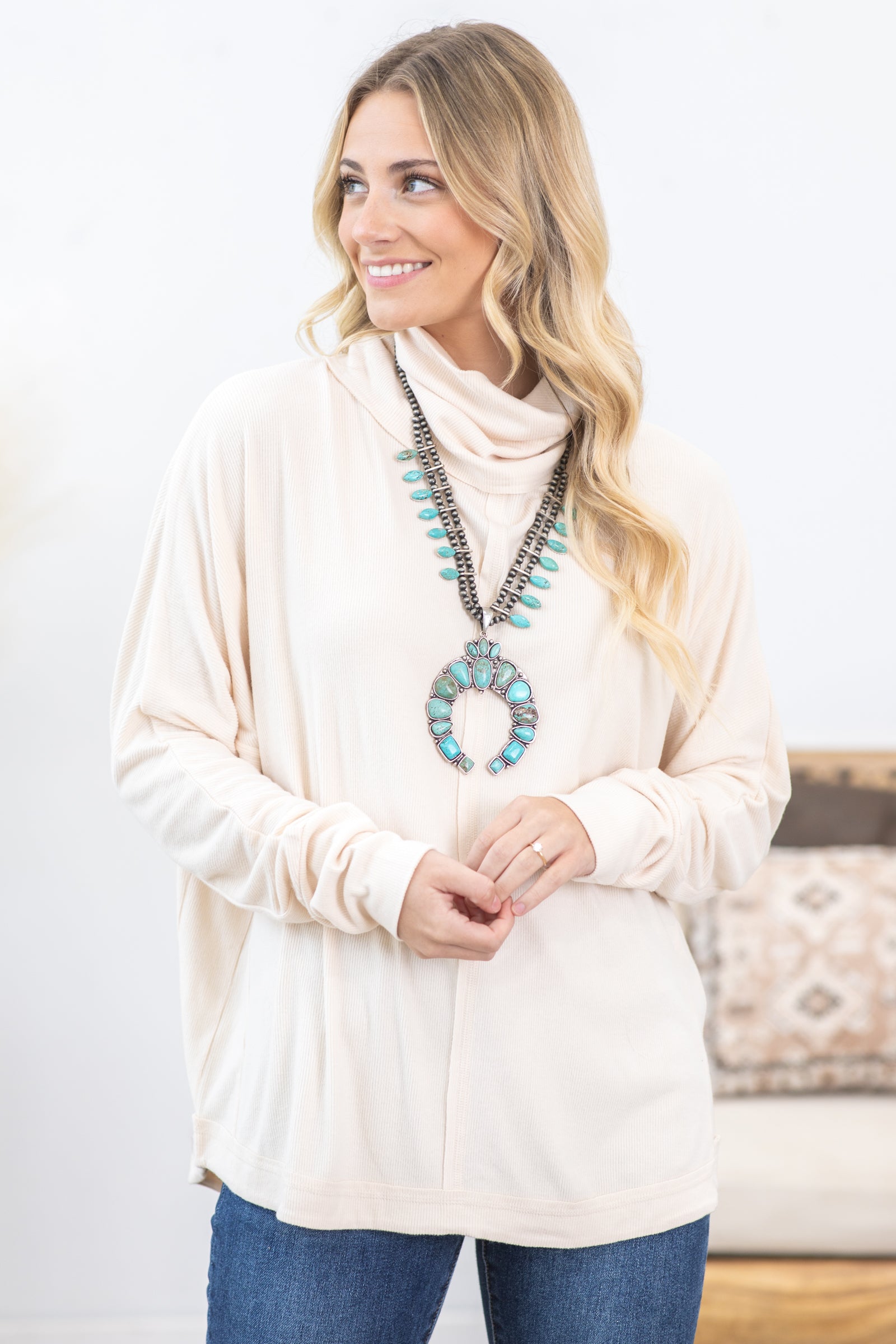 トップス American sleeve tleneck tops diante ànuke online store（アンヌーク） / Padin Americansleeve