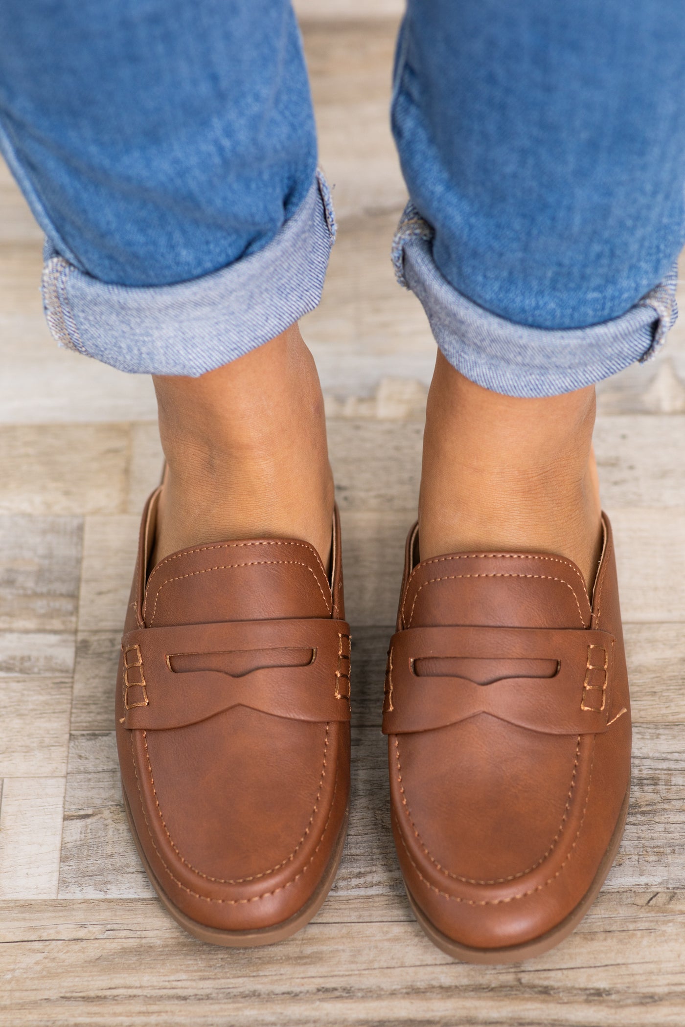 Brown Slip On Loafers
