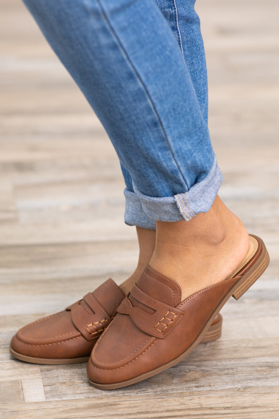 Brown Slip On Loafers