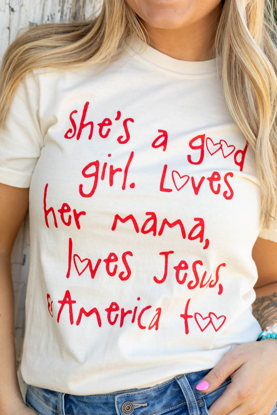 She's a Good Girl Graphic Tee- 100% Cotton