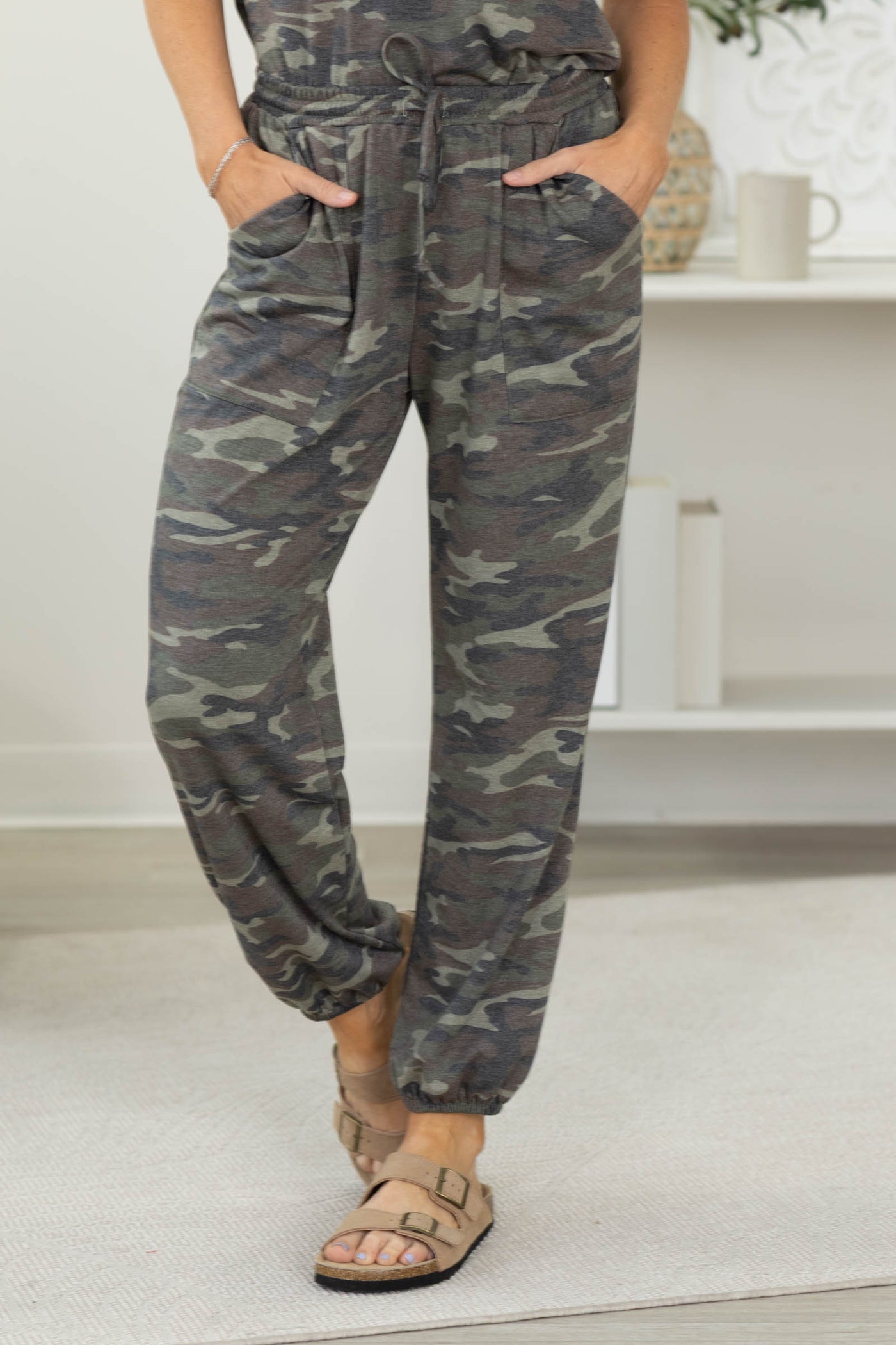 Super Soft French Terry Camo Joggers By Filly Flair