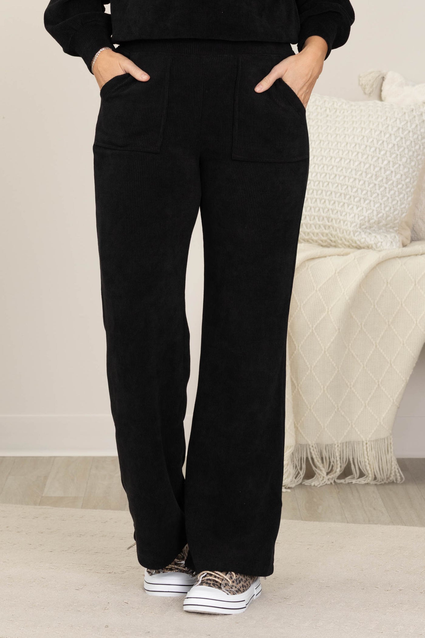 Wide Leg Corduroy Pants