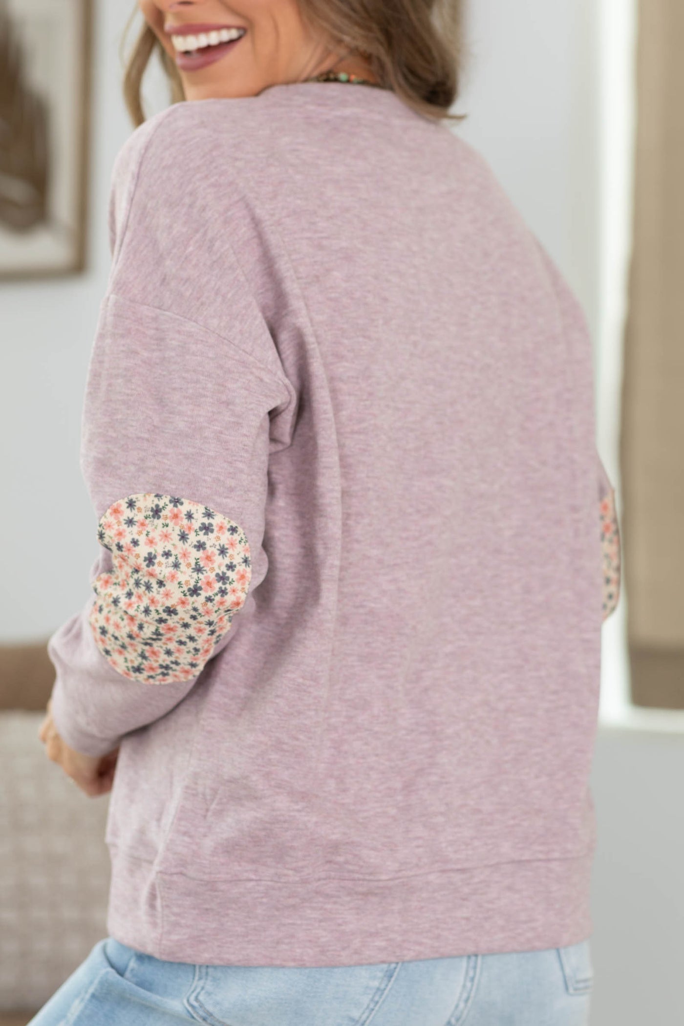 Staccato Micro Brushed Sweatshirt With Contrast