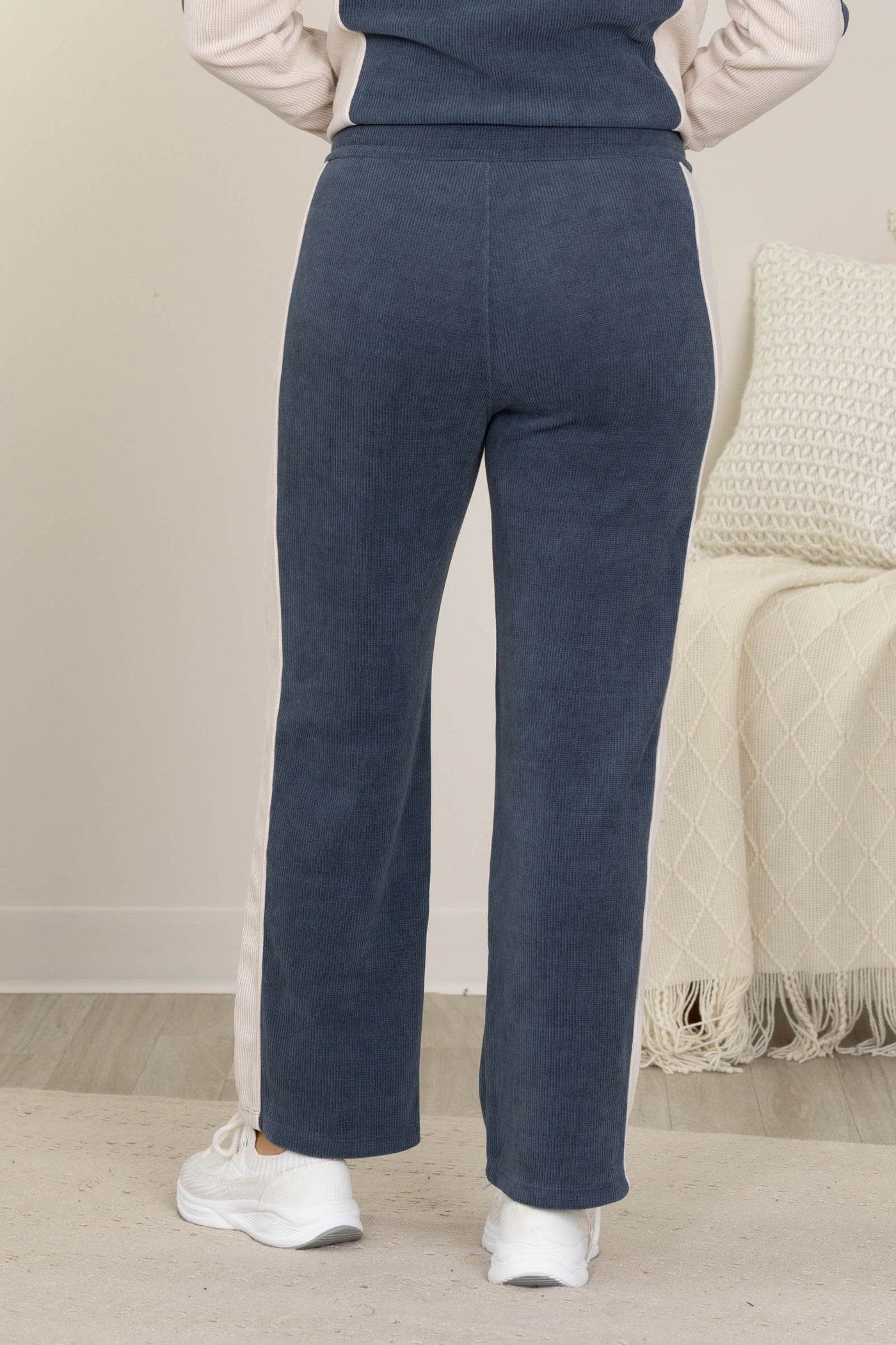 Relaxed Colorblock Corduroy Pants