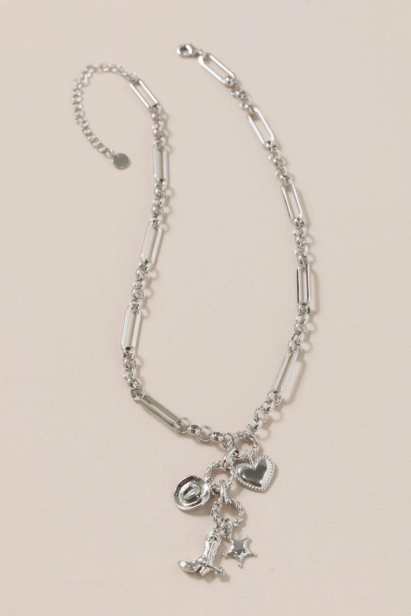 Silver Cowgirl Charms Necklace