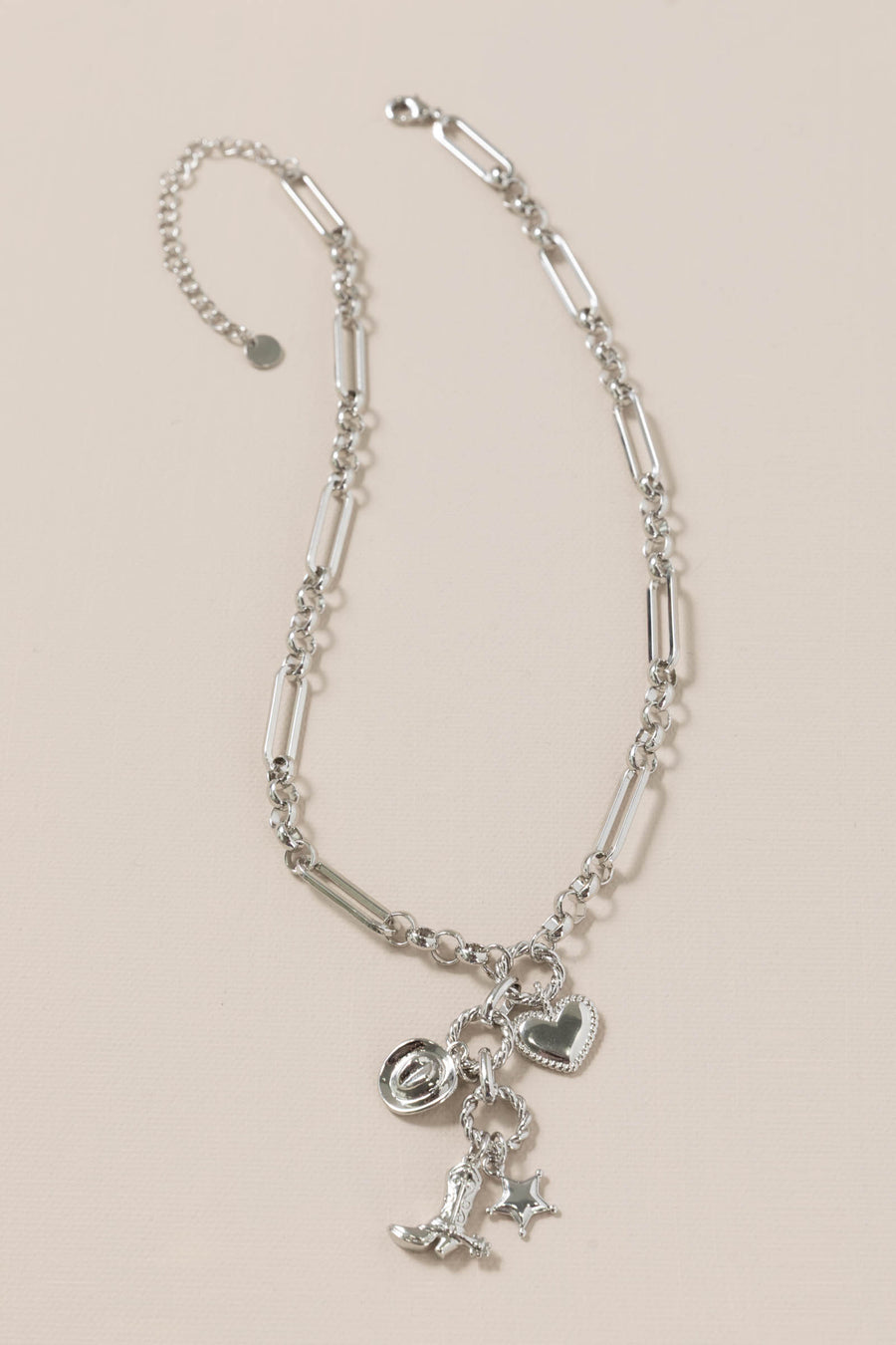 Silver Cowgirl Charms Necklace