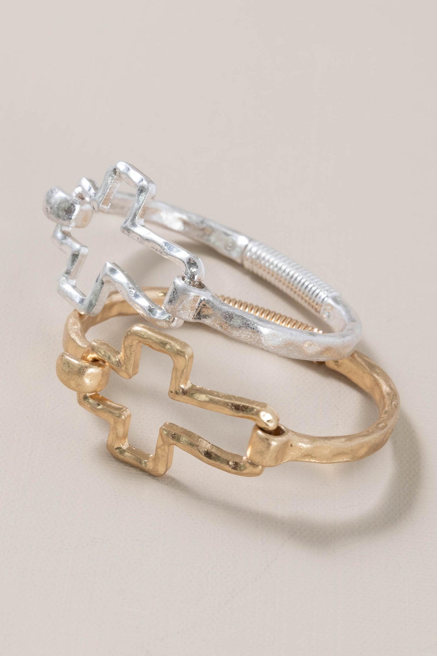 Hinged Cross Bracelets