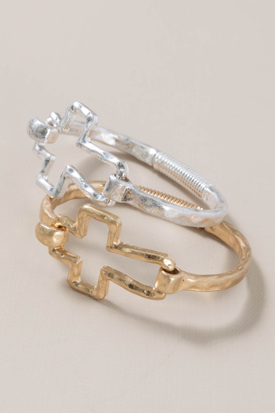 Hinged Cross Bracelets