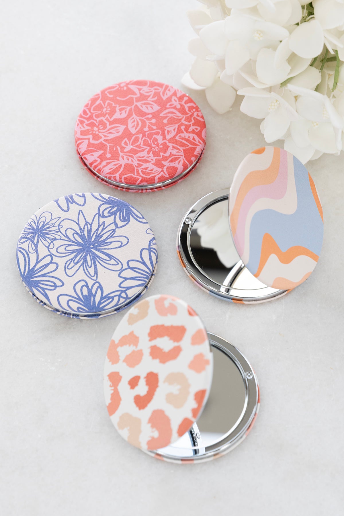 Print Compact Double Sided Mirror