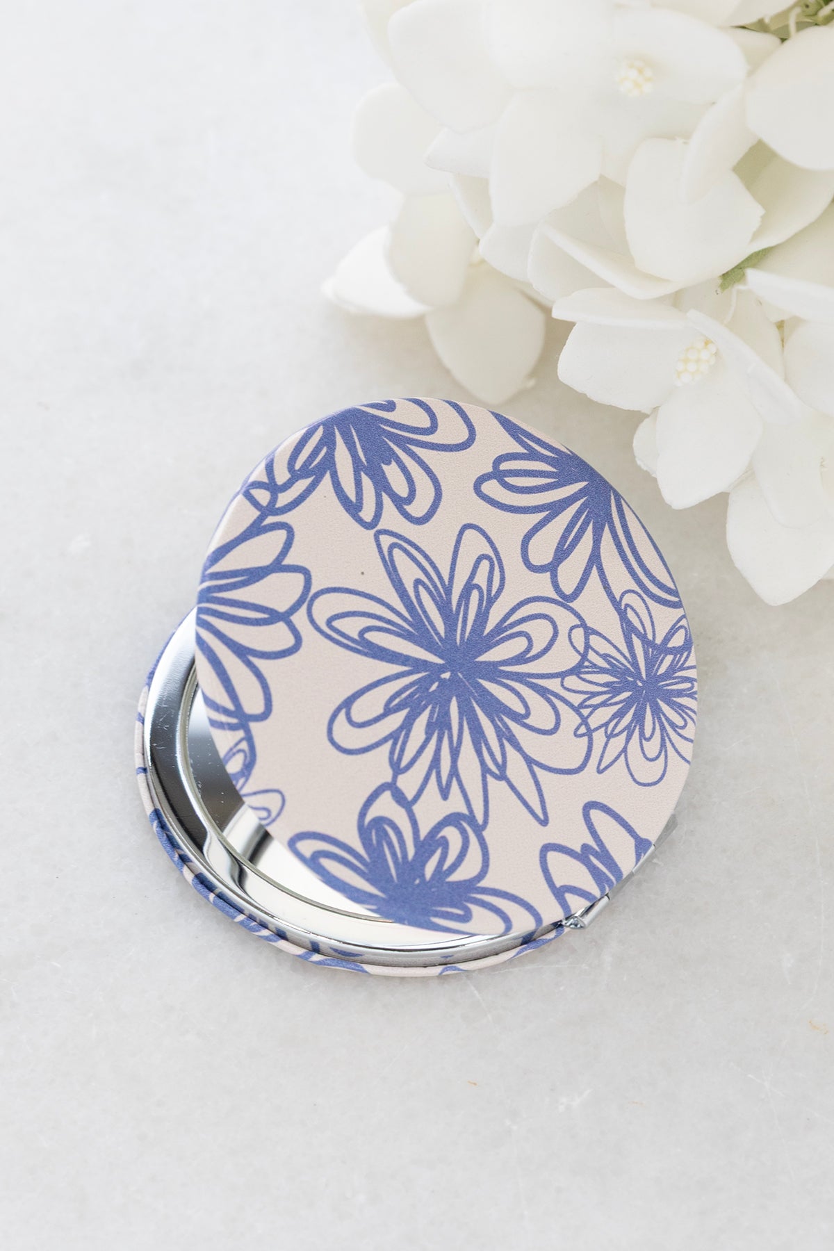 Print Compact Double Sided Mirror