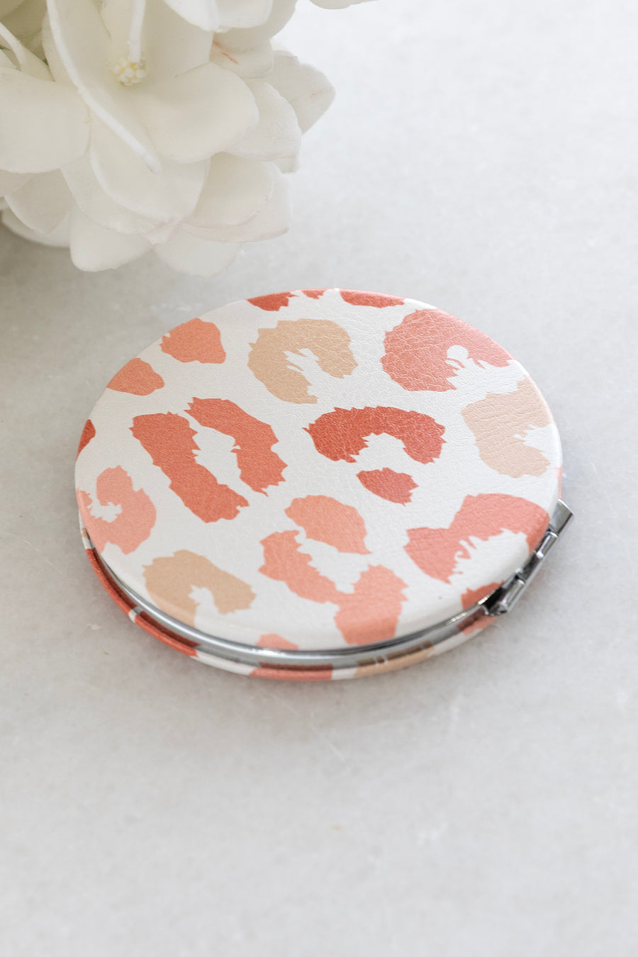 Leopard Compact Double Sided Mirror