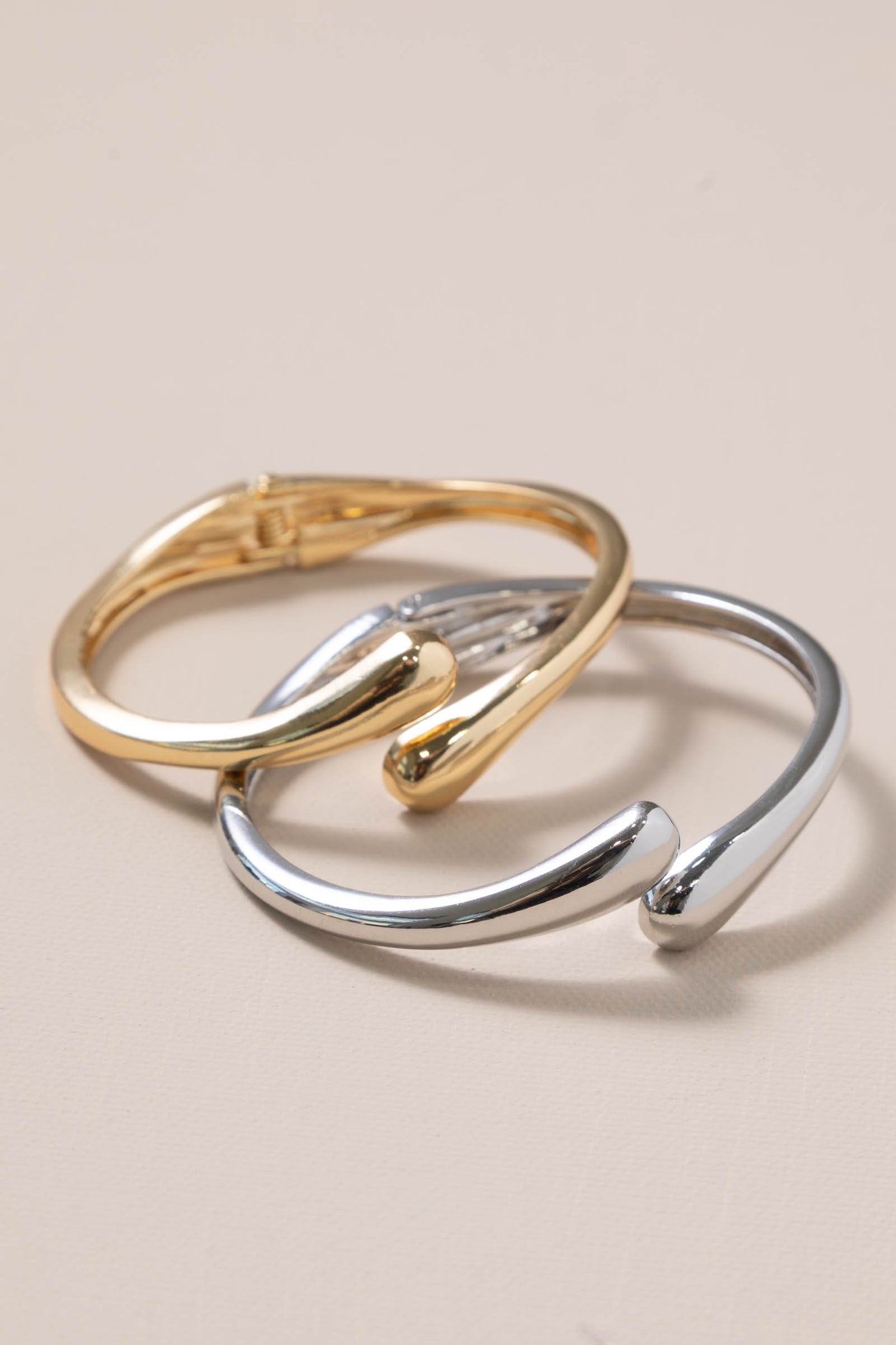 Teardrop Shape Cuff Bangles