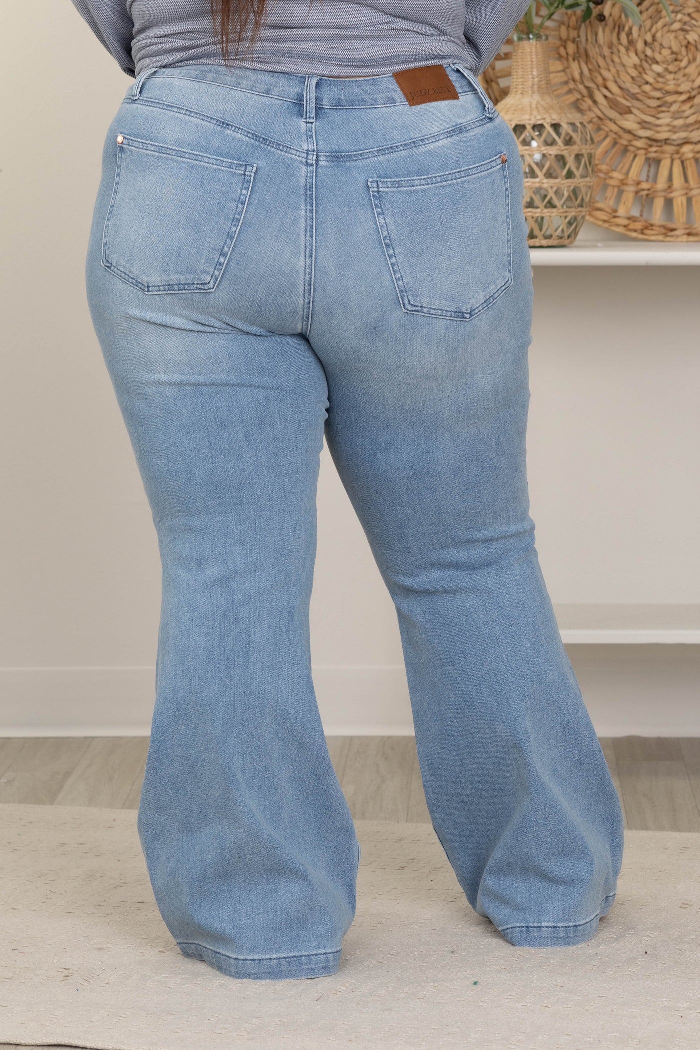 Judy Blue Bootcut Contrast Wash Front Pocket Jeans