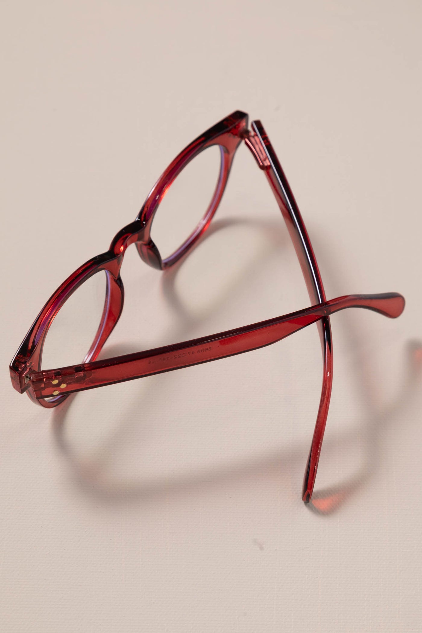 Red Retro Blue Light Glasses