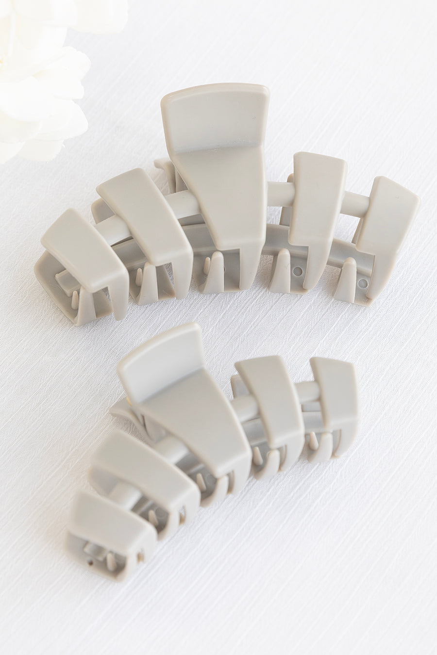 Classic Silver Flames Hair Clip