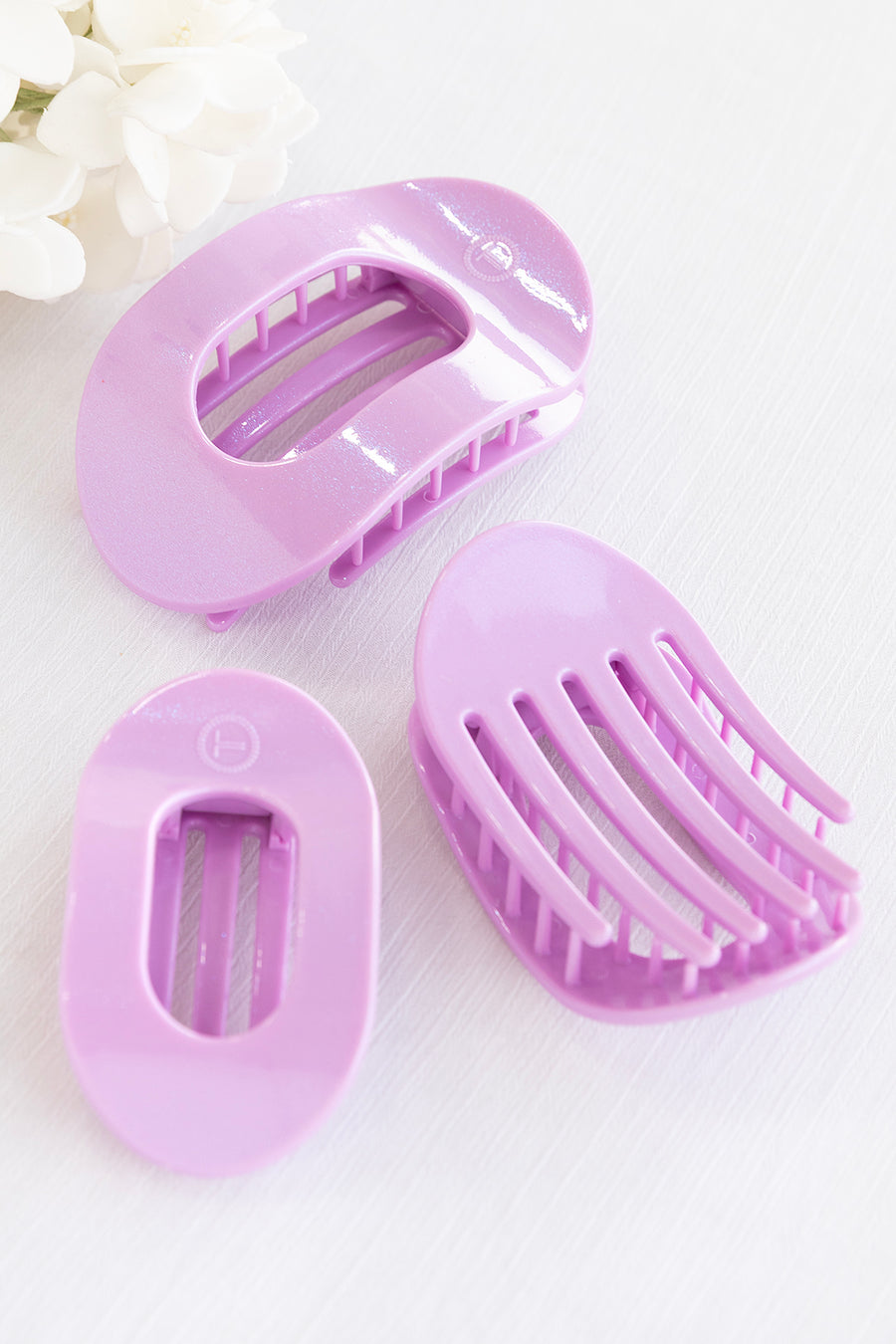 Springtime Sparkle Flat Round Hair Clip